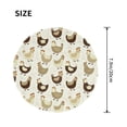 thumbnail image 3 of Disketp Chicken Cartoon Small Mouse Pad 7.9x7.9 Inches,Washable Round Mousepad for Office Laptop Computer,Non-Slip Rubber Base Mouse Pads for Wireless Mouse, 3 of 8