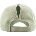 thumbnail image 5 of Ponytail Messy High Bun Adjustable Washed Cotton Baseball Cap, 5 of 7