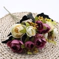 thumbnail image 1 of Autumn Artificial Silk Camellia 5-Prong Pearl Tea Buds Home Decor, 1 of 9