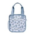 thumbnail image 4 of Ello Floral Hydrangeas Insulated Neoprene Lunch Tote with Zipper, Blue, 4 of 6