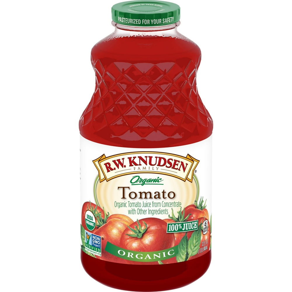 R.W. Knudsen Family Organic Tomato Juice, Original, 32Fluid Ounce