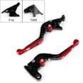 thumbnail image 1 of Adjustable Folding Extendable Brake Clutch Levers For Triumph Speed Sprint Red, 1 of 3