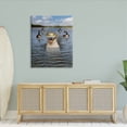 thumbnail image 2 of Funny Dog Goggles Swimming Bay Animals & Insects Graphic Art Gallery Wrapped Canvas Print Wall Art, 2 of 7