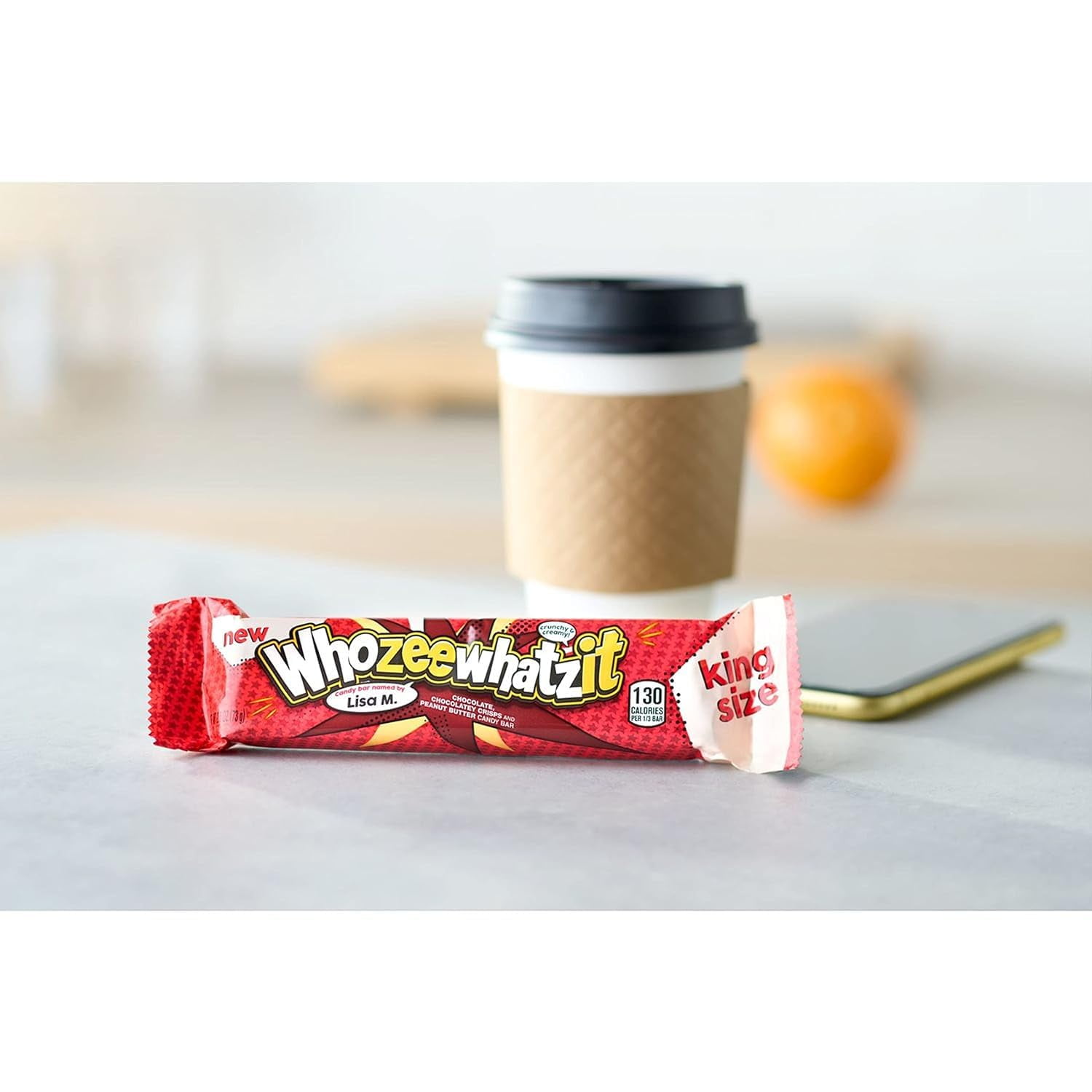 WHATCHAMACALLIT Chocolate Caramel Crisps Candy Bars, 1.6 oz (36 Count)