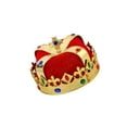 thumbnail image 1 of Chapeau Couronne Roi Royal Accessoire de Fête Robe de Bal Roi Prince Couronne pour Bal Vacances Rouge, 1 of 9