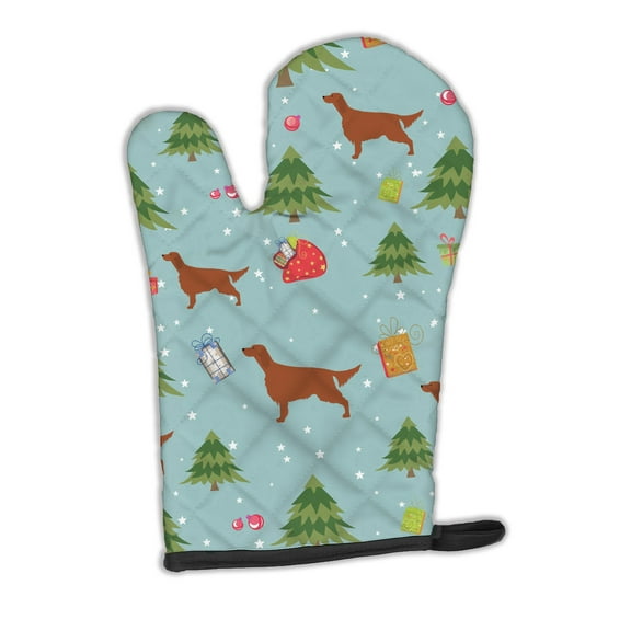 Christmas Irish Setter Oven Mitt