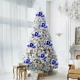 thumbnail image 3 of Comprado en un paquete de 6 flores navideñas para decoración de árbol de Navidad color plateado diámetro 30 cm ANGGREK Otros, 3 of 7