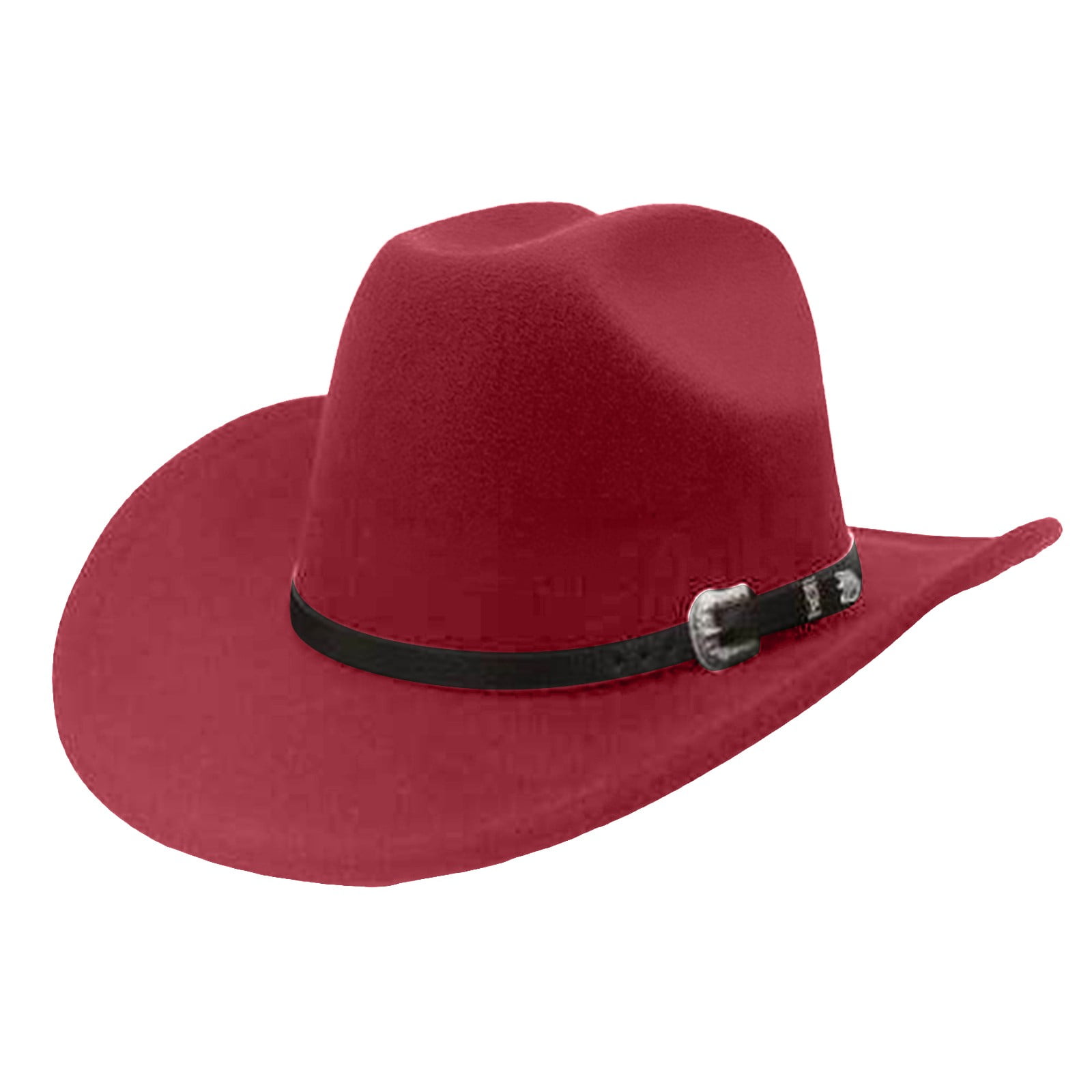 Red Pointed Cowboy Fedora Hat Amazon.com: Fun Express Red Cowboy Hat - Classic Western  main image 4