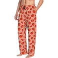 thumbnail image 6 of Logiee Tomato Print Pajama Pants for Men,Men’s Pajama Bottoms,Mens PJ Pants with Pockets & Button Fly-Small, 6 of 6