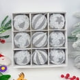 thumbnail image 4 of 9Pcs 3.15 Inch Christmas Tree Balls Ornaments Plastic Decorative Hanging Ornaments Decoration for Xmas Tree Garland Wedding Party Holiday (Silver), 4 of 9