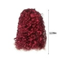 thumbnail image 3 of YSGFHGJW Human Hair Wig,Short Roll Curly Hair Middle Score Wig Fashion Natural Wig High Temperature 17.71in Long Wig For Women Daily Life,Wine, 3 of 5