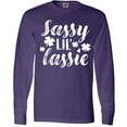 thumbnail image 3 of Inktastic Saint Patrick's Day Sassy Lil' Lassie with Shamrocks Long Sleeve T-Shirt, 3 of 5