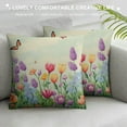 thumbnail image 3 of Nawypu  Spring Pillow Covers Watercolor Tulip Lavender Butterfly Farmhouse Throw Pillow Covers Flowers Decorative Mother's Day Pillowcase Spring Decor for Home Couch Sofa Outdoor, 3 of 5