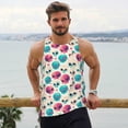 thumbnail image 6 of Zufioo heart Skull cute Print Men's Vest, Sleeveless Quick-drying Muscle T-shirt, Suitable for Sports Fitness, Home Leisure Wear-Small, 6 of 7