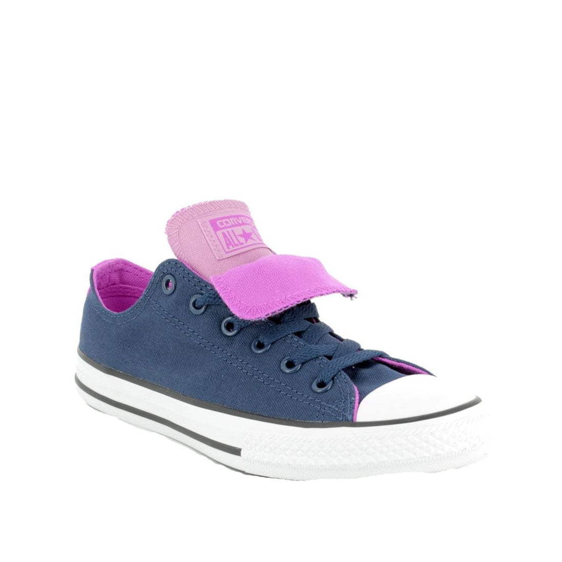 Converse All Star Double Tongue Ox Kids Unisex/Child Shoe Size Kids 4  Casual 660001C Navy Pink
