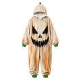 thumbnail image 4 of Halloween for Boys Girls Zipper Long Sleeve Romper Hooded Jumpsuit Cosplay Outfits, 4 of 7