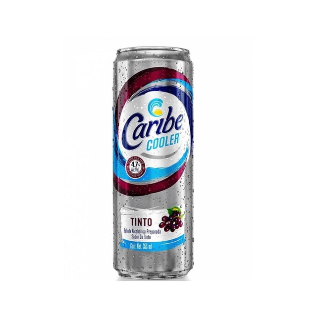 Pack de 24 Bebida Alcohólica Caribe Cooler Tinto 355 ml Caribe Cooler Tinto
