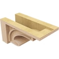 thumbnail image 5 of 6"W x 12"D x 6"H Wide Alma Rough Cedar Woodgrain TimberThane Corbel, Primed Tan, 5 of 6