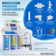 thumbnail image 3 of Max Water 50 GPD 10-Stage RO(Reverse Osmosis)Filtration System-Tank & Faucet - pH+ Alkaline(5-in-1), 3 of 6
