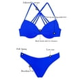 thumbnail image 2 of RELLECIGA Women's Push Up Bikini Sets for Women Sexy Underwire Bikini Two Piece Swimsuit Size M, 2 of 5