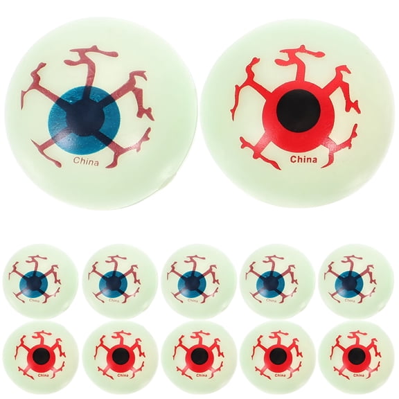 BESTSKY 20pcs Halloween Glow-in-the-Dark Fake Eyeballs Scary Horror Props Party Supplies