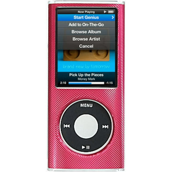 Aluminum Crystal Hard Case for 4th Generation iPod Nano (Red)