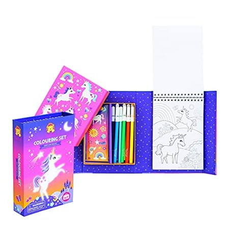 Tiger Tribe Unicorn Magic Coloring Set , Blue