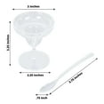 Efavormart 24 Pack | 2oz Crystal Clear Mini Plastic Margarita Glasses ...