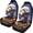 Halloween Cat Pattern, variant on FUIALDOLG Anti-Scratch Seat Protector for Auto, High Back Anti-Slip Vehicle Seat Covers Polyester 2-Pack, Blue Hibiscus Tribal Print