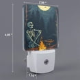 thumbnail image 2 of Bingfone Moonlit Skeleton Campfire Print Night Lights Plug into Wall,Dusk to Dawn,Bright Nightlight Auto-On/Off, for Adults Kids Room Bedroom Bathroom Hallway Kitchen, 2 of 7