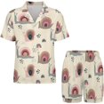 thumbnail image 3 of Sdmnsg-T Tropical Summer Surfboard Women Pajama Set Short Sleeve Comfy Pjs Sets 2 Piece Lounge Set, 3 of 8