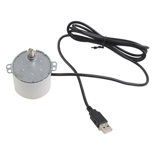 Grill Accesorios Macarena Motor de engranajes 5V con cable USB de metal para parrilla eléctrica universal