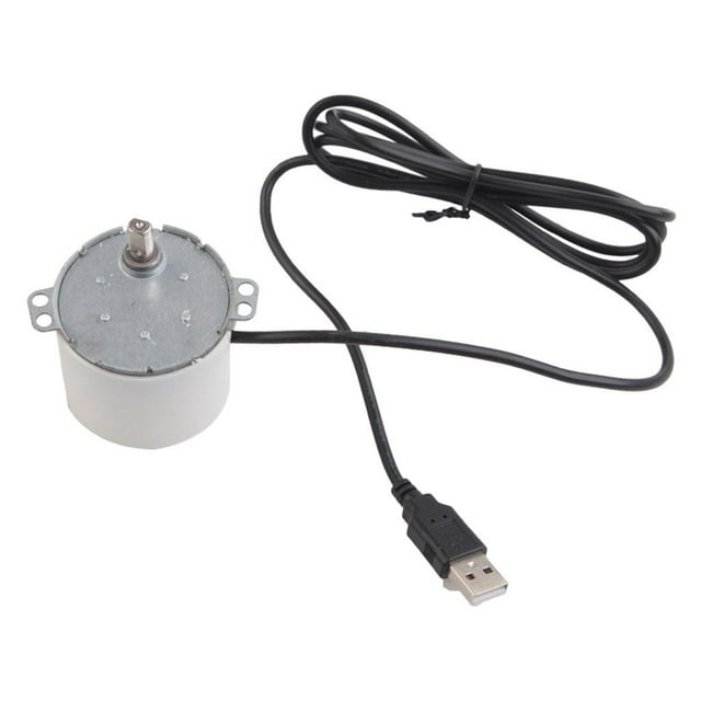 Grill Accesorios Macarena Motor de engranajes 5V con cable USB de metal para parrilla eléctrica universal