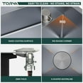 thumbnail image 6 of TORVA RV Kitchen Sink, 15 x 18 x 9 Inch Undermount Bar Sink 16 Gauge Stainless Steel Single Bowl Workstation Sink with Faucet Cutting Board, Grey, 6 of 8