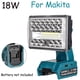 thumbnail image 4 of Linterna LED para Exteriores, Lámparas de Inundación para Makita/Dewalt/Milwaukee/Bosch/Black&Decker/Ryobi, Antorcha de Luz de Trabajo con Batería de Iones de Litio de 18 V, 4 of 25