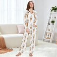 thumbnail image 6 of FORMRS Womens Pajama Set Long Sleeve Top and Pants with Pockets Soft Comfy Lounge Sleepwear, Sizes S-2XL, Cartoon Ice Cream Pattern, 6 of 7