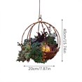 thumbnail image 2 of Artificial Christmas Hanging Basket, 2 of 5