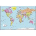 thumbnail image 1 of MapSherpa: World Political Wall Map - Extra Large - 60 x 40 inch Poster - Front Lamination, 1 of 2