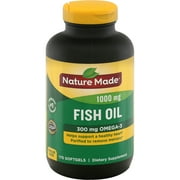 NATURE MADE Fish Oil, 1200 mg, Softgels, Value Size, 175.0 CT