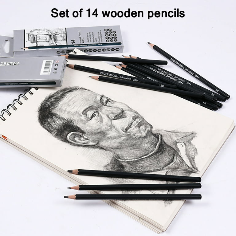 Lavaport 14Pcs Student Drawing Pencils Art Sketching Pencil Set