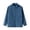 A Blue, variant on Kids Jacket Kids Fashion Solid Color Long Sleeve With Pocket Warm Zipper Coat for Girls And Boys Blue 1-2 Years