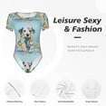thumbnail image 5 of Picia A Funny Little Dalmatian Puppy Womens One Piece Swimsuits Modest Tummy Control Bathing Suits Lace Up Slimming Swim Suit-Medium, 5 of 9