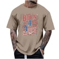 thumbnail image 2 of Tops para hombre, blusas y camisas de cuello redondo y manga corta para hombre, tops casuales de cuello redondo y manga corta con estampados especiales para hombre., 2 of 5
