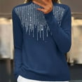 thumbnail image 2 of Oversized Sweaters Sevevn Fall Fashion Women Comfortable Casual Solid Color Long Sleeve Round-Neck Sweater, 2 of 6