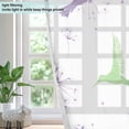 thumbnail image 4 of Yayeee Window Curtains Set of 2 for Living Room Light Filtering 63"x42", Purple Birds, 4 of 7