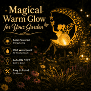 MEHOOM 32 Moon Fairy Solar Garden Lights, Decorative Solar Lights for Outside, Solar Powered Outdoor Lights, Outdoor Solar Lights for Walkway Yard Pathway Decor for Christmas Decorations