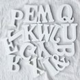 thumbnail image 3 of shiyou-White Wood Unfinished Alphabet Letters for Wall Decor - Paintable Marquee Standing Letters for Home, Wedding, Birthday Party, DIY Craft (R), 3 of 4
