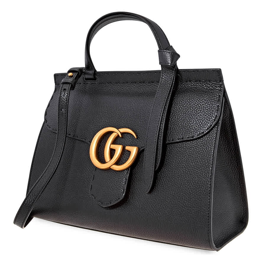 Gucci - Gucci Ladies GG Marmont Small Top Handle Bag in Black - Walmart ...