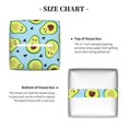 thumbnail image 5 of Gaeub Avocado and Hearts Print Leather Tissue Box Cover Square,Tissue Holder,Leather Paper Case,PU Leather Tissue Box Holder Decorative for Bathroom, Home Office Decor, 5 of 7