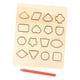 thumbnail image 4 of Tablero de rastreo de formas y números, tablero de práctica de escritura de madera, juguete educativo de doble cara para preescolar para niños, escuel, 4 of 9